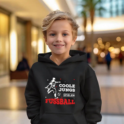 Bild: Hoodie Kinder - Coole Jungs spielen Fußball Geschenkidee