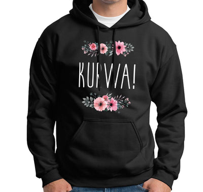 Hoodie - Kurwa! - blumig