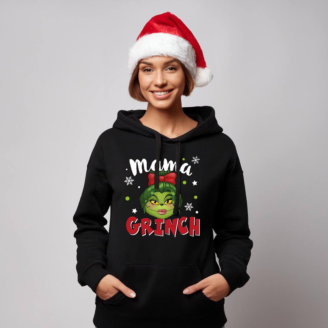 Mama Grinch Pullover Hoodie