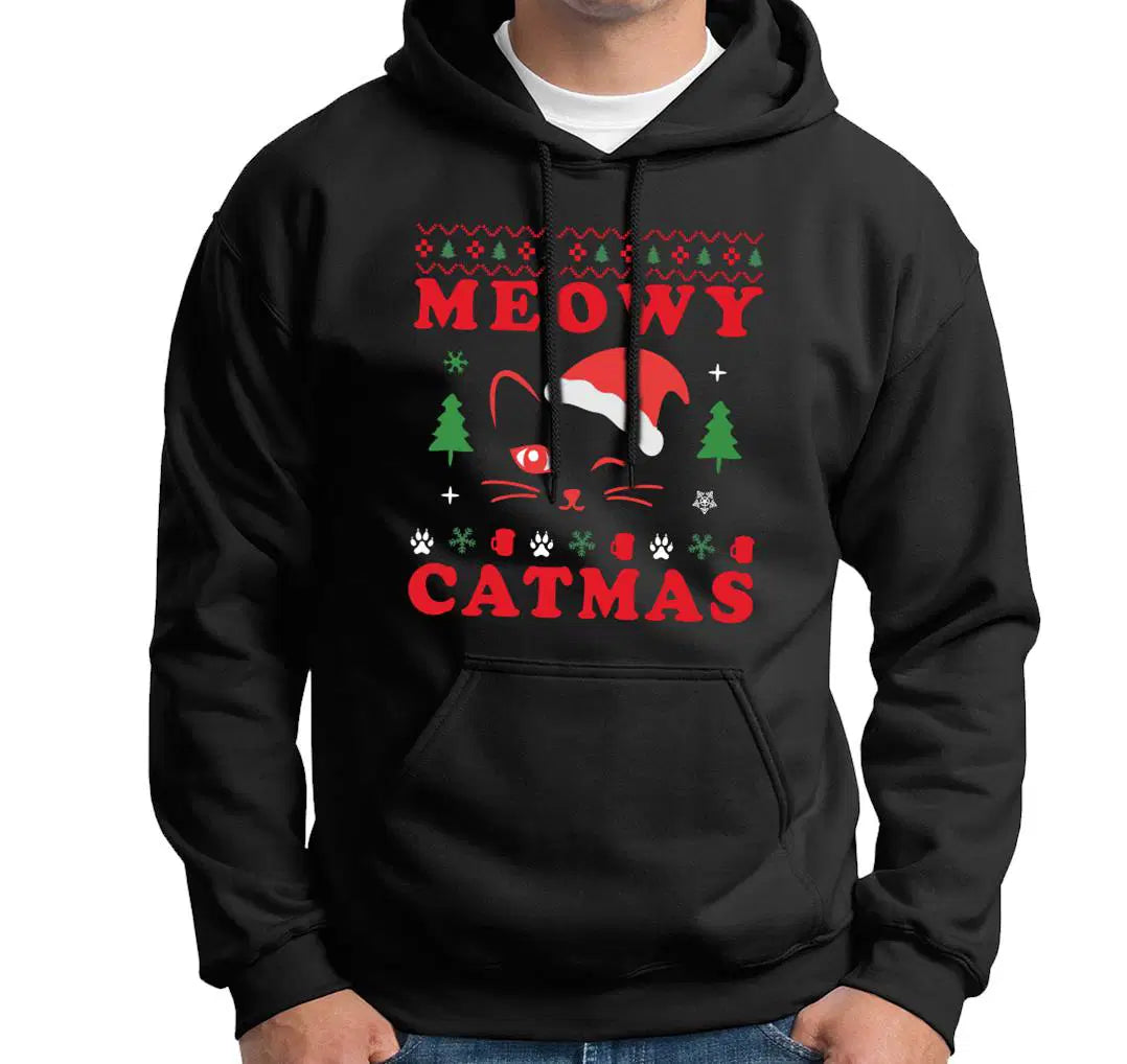 Bild: Hoodie - Meowy Catmas Geschenkidee