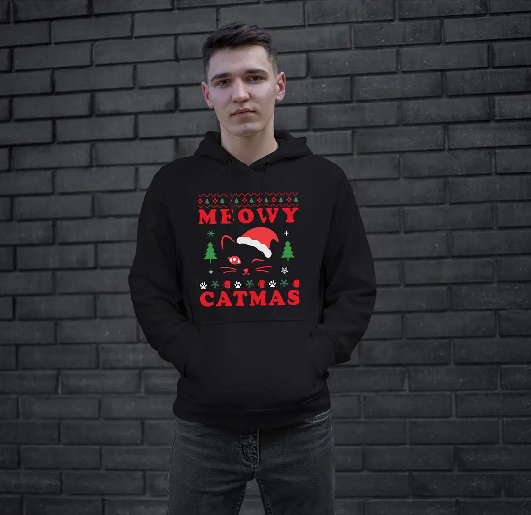 Bild: Hoodie - Meowy Catmas Geschenkidee