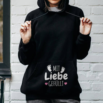 Hoodie - Mit Liebe gefüllt (Schwangerschaft)