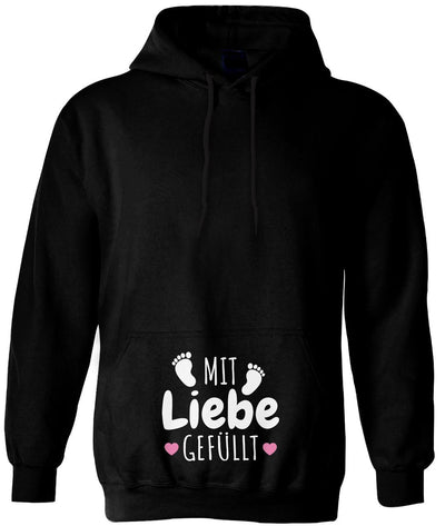 Hoodie - Mit Liebe gefüllt (Schwangerschaft)