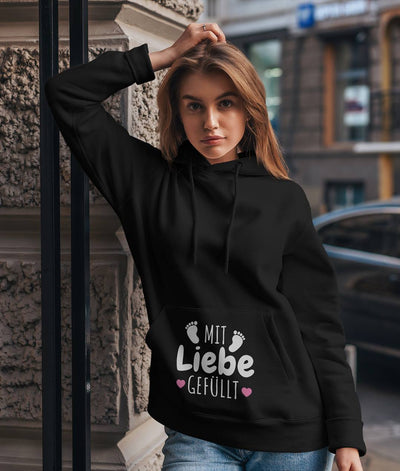 Hoodie - Mit Liebe gefüllt (Schwangerschaft)
