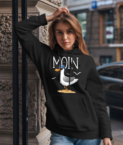 Hoodie - Moin (coole Möwe)