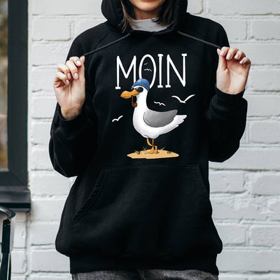 Hoodie - Moin (coole Möwe)