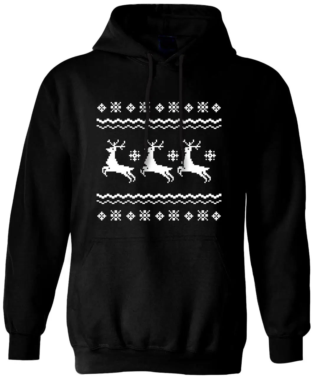 Bild: Hoodie - Rentier (Strick-Optik) - SW Geschenkidee