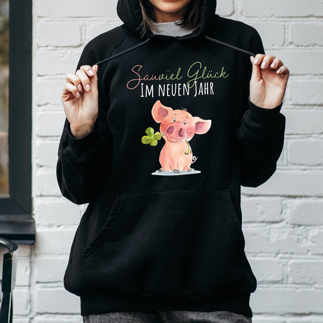 Hoodie - Sauviel Glück im neuen Jahr