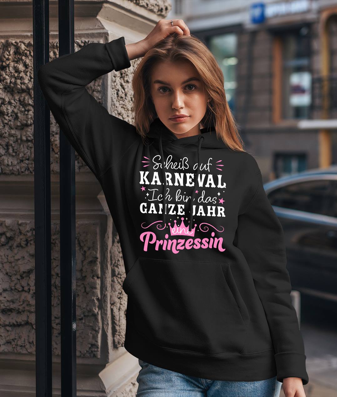 Hoodie - Scheiß auf Karneval, ich bin das ganze Jahr eine Prinzessin