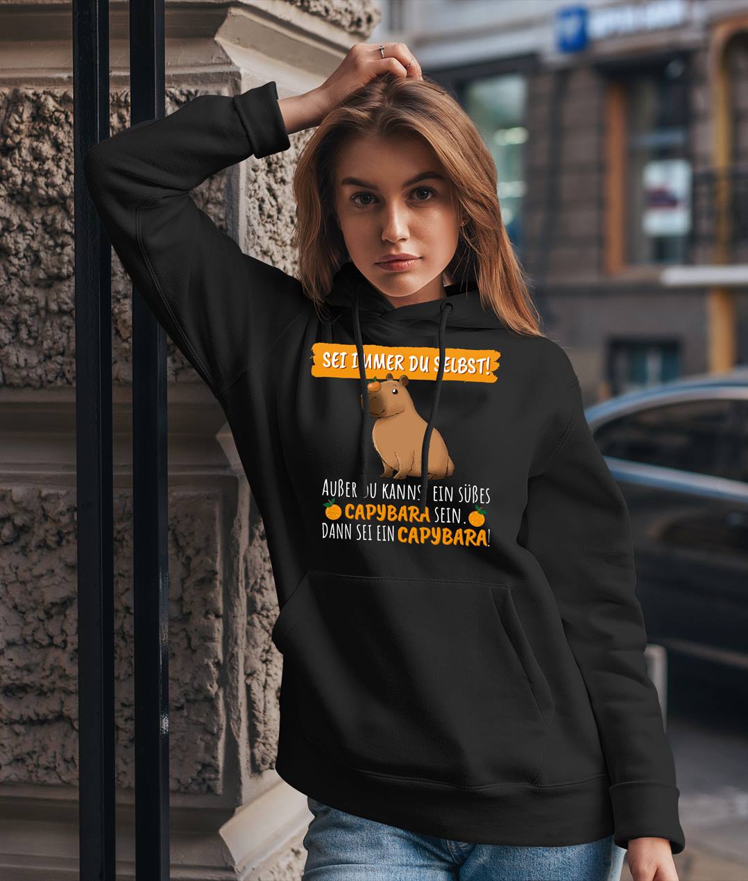Hoodie - Sei immer Du selbst! Außer Du kannst ein süßes Capybara sein.