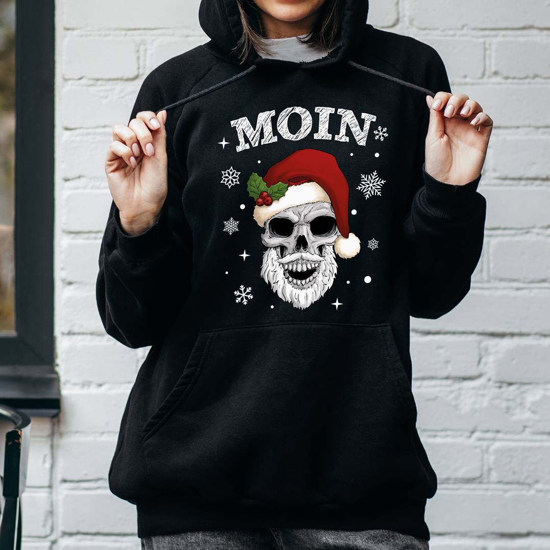 Kapuzenpullover Pullover Mit Totenkopf Motiv Hoodie 