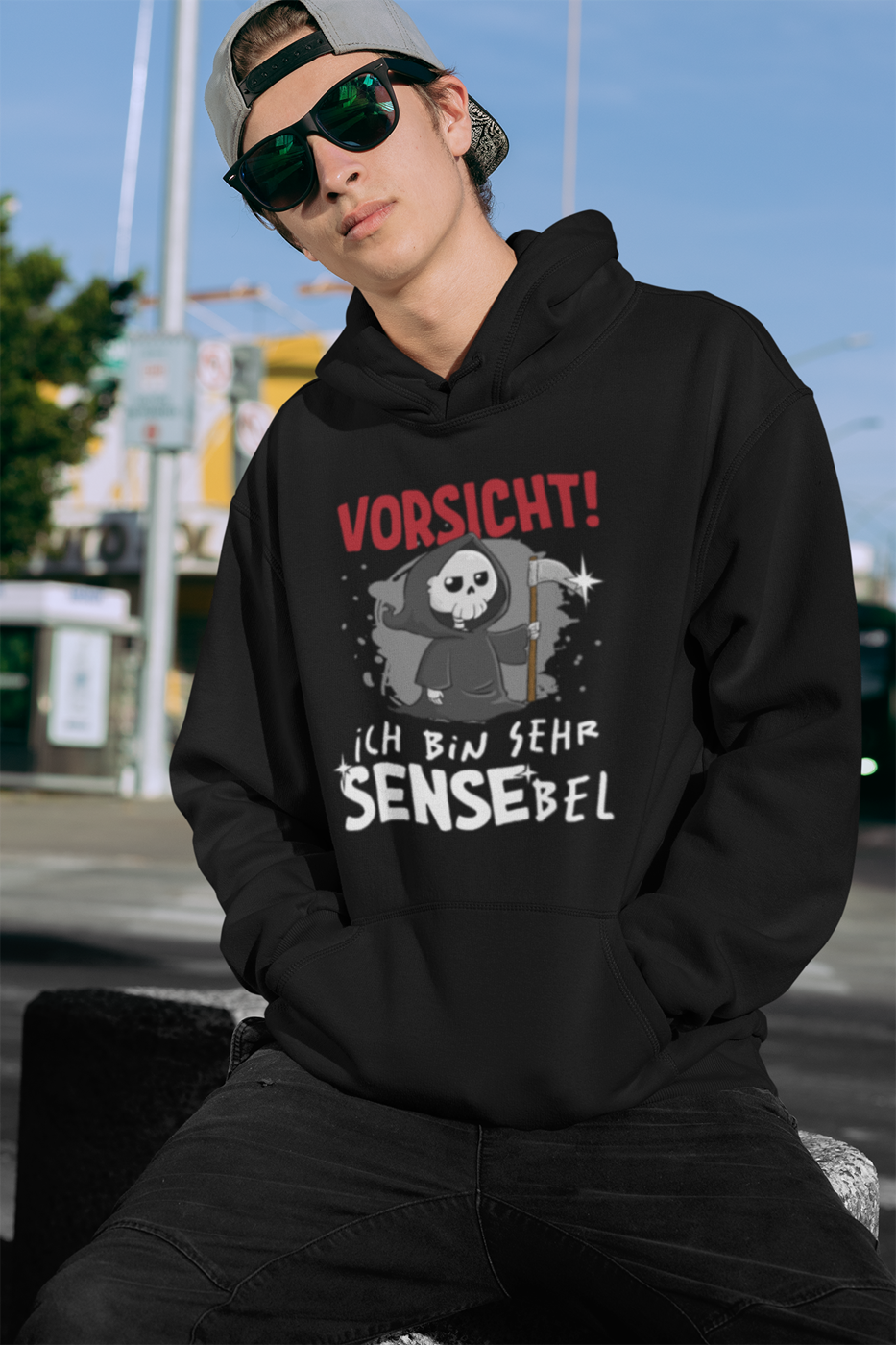 Sensebald Hoodie - Vorsicht! Ich bin SENSEbel