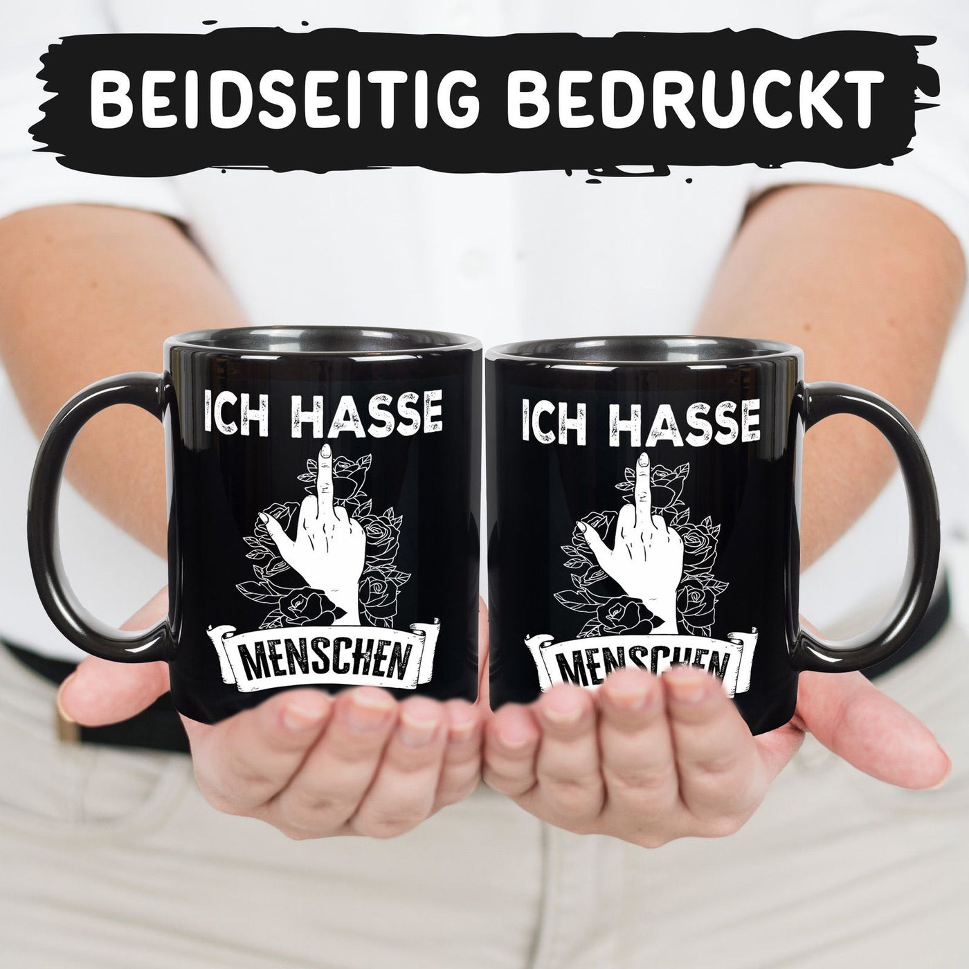 Tasse - Ich hasse Menschen - Pöbel-Pott Edt.