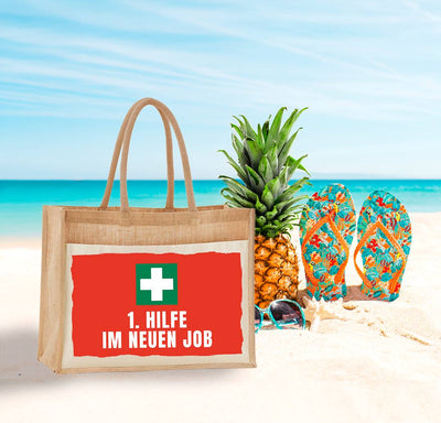Jutetasche - 1. Hilfe im neuen Job