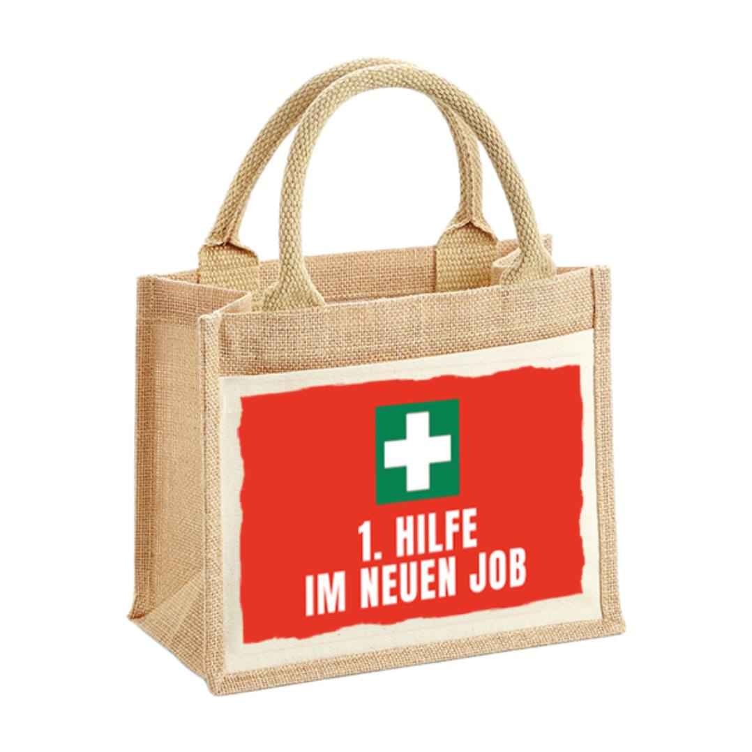 Jutetasche - 1. Hilfe im neuen Job