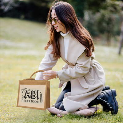 Jutetasche - Abi in der Tasche