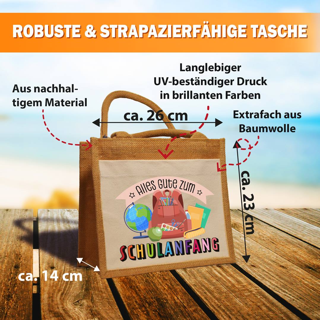 Jutetasche - Alles Gute zum Schulanfang