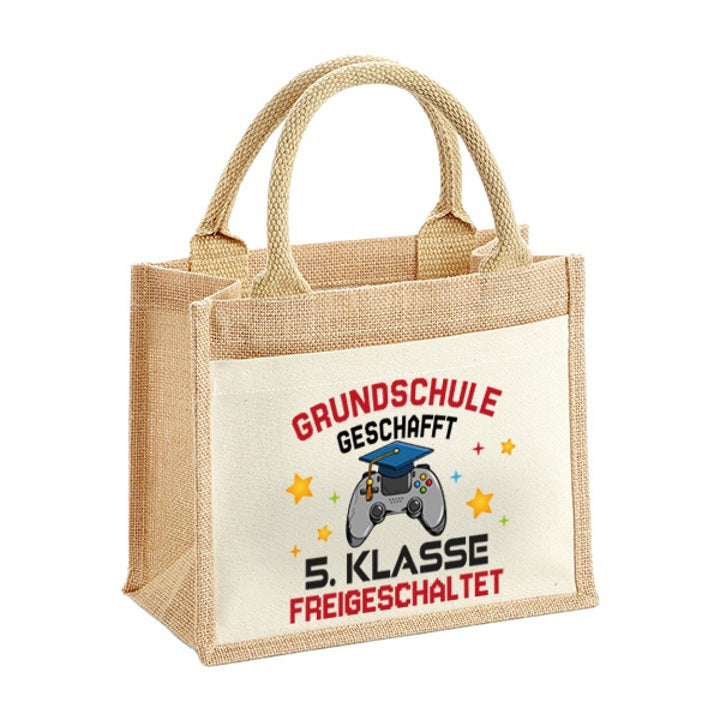 Jutetasche - Grundschule geschafft! 5. Klasse freigeschaltet (Controller)