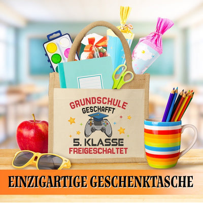 Jutetasche - Grundschule geschafft! 5. Klasse freigeschaltet (Controller)