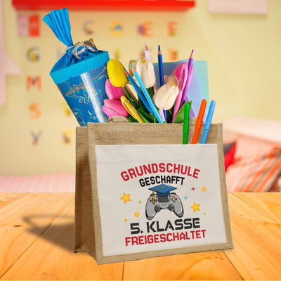 Jutetasche - Grundschule geschafft! 5. Klasse freigeschaltet (Controller)