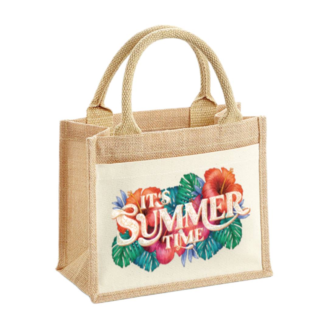 Jutetasche - It's summer time