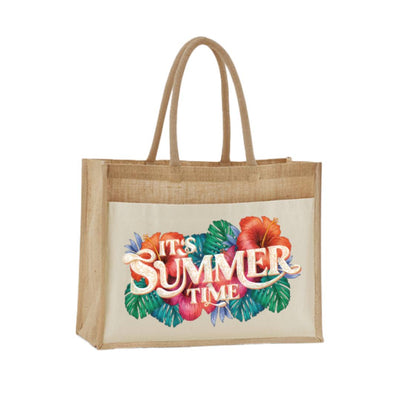 Jutetasche - It's summer time