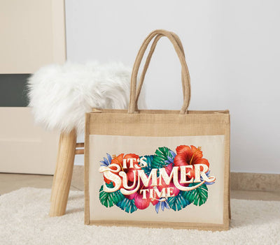 Jutetasche - It's summer time