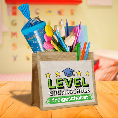 Jutetasche - Level Grundschule freigeschaltet