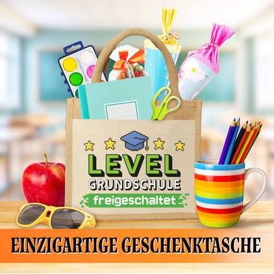 Jutetasche - Level Grundschule freigeschaltet