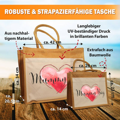 Jutetasche - Mummy Bag