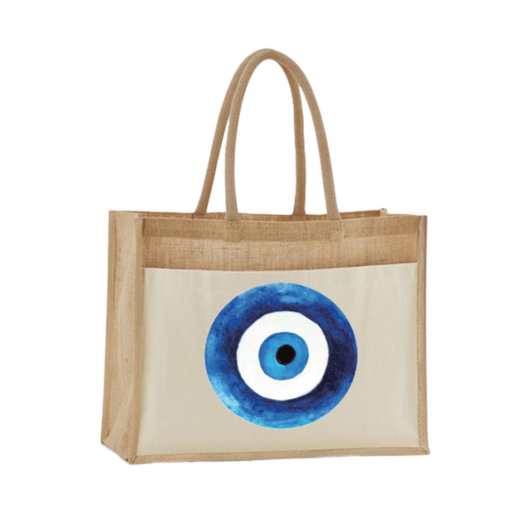 Jutetasche - Nazar Auge