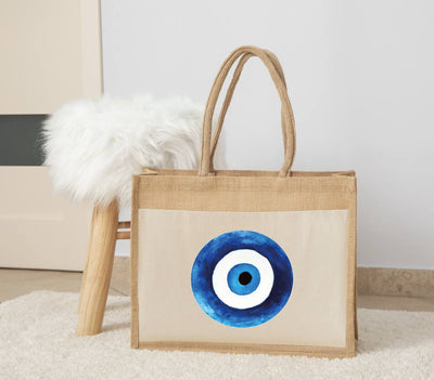Jutetasche - Nazar Auge