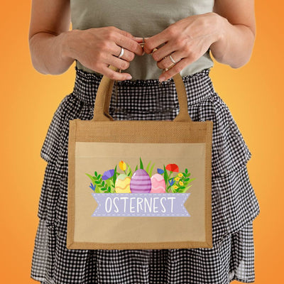 Jutetasche - Osternest