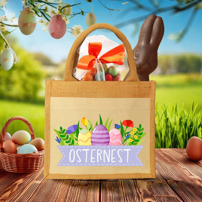 Jutetasche - Osternest