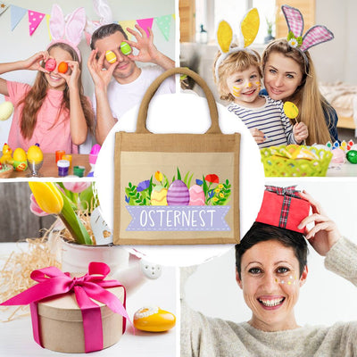 Jutetasche - Osternest