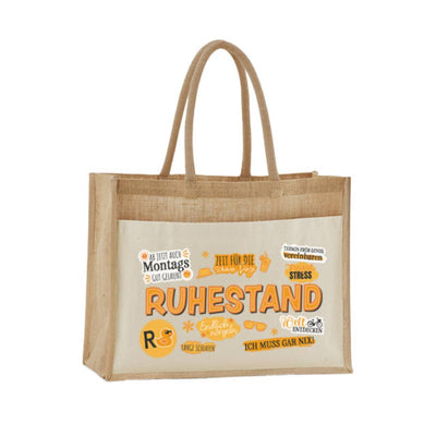 Jutetasche - Ruhestand - Rente