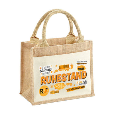 Jutetasche - Ruhestand - Rente