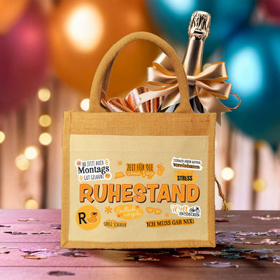 Jutetasche - Ruhestand - Rente