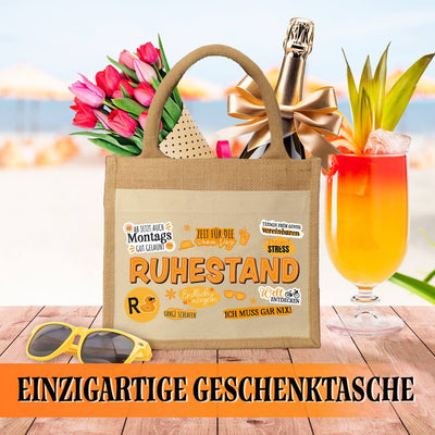 Jutetasche - Ruhestand - Rente