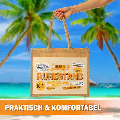 Jutetasche - Ruhestand - Rente