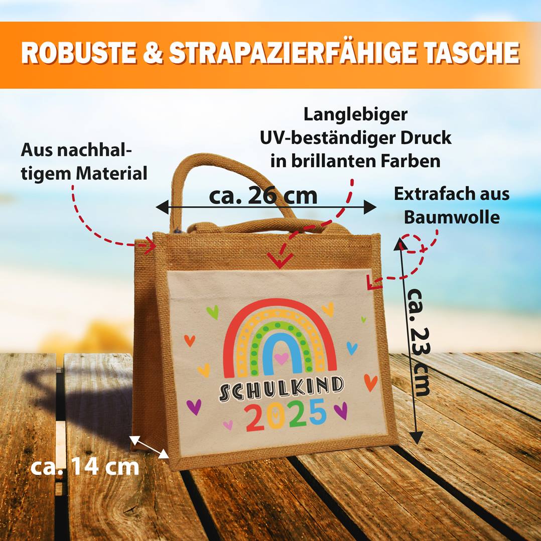 Jutetasche - Schulkind 2025
