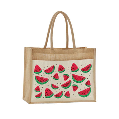 Jutetasche - Wassermelonen Motiv