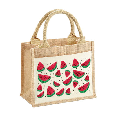 Jutetasche - Wassermelonen Motiv