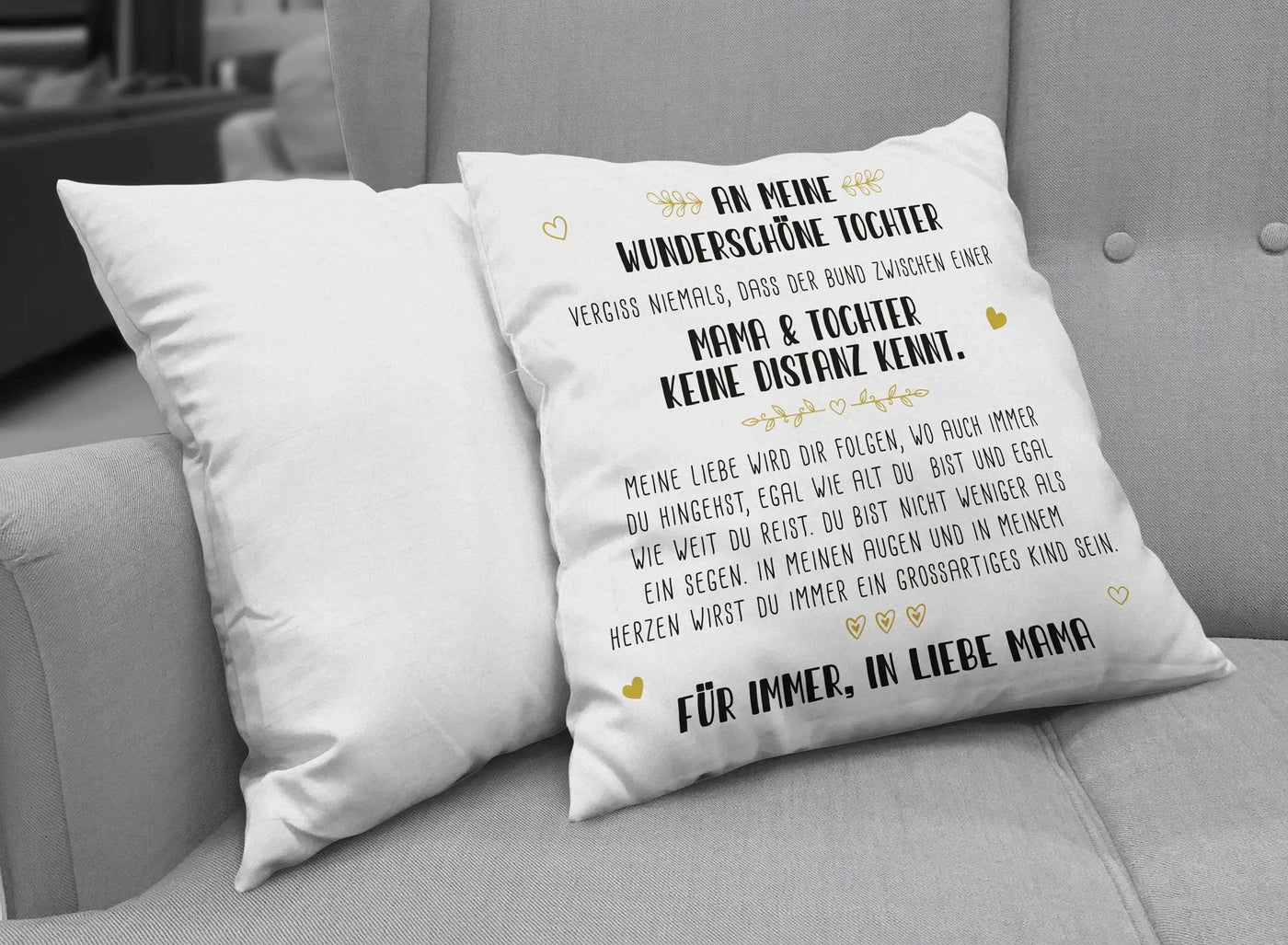 Bild: Kissen - An meine wunderschöne Tochter Geschenkidee