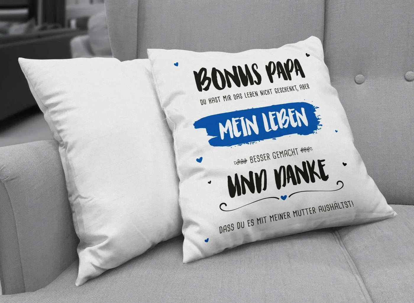 Bild: Kissen - Bonus Papa Geschenkidee