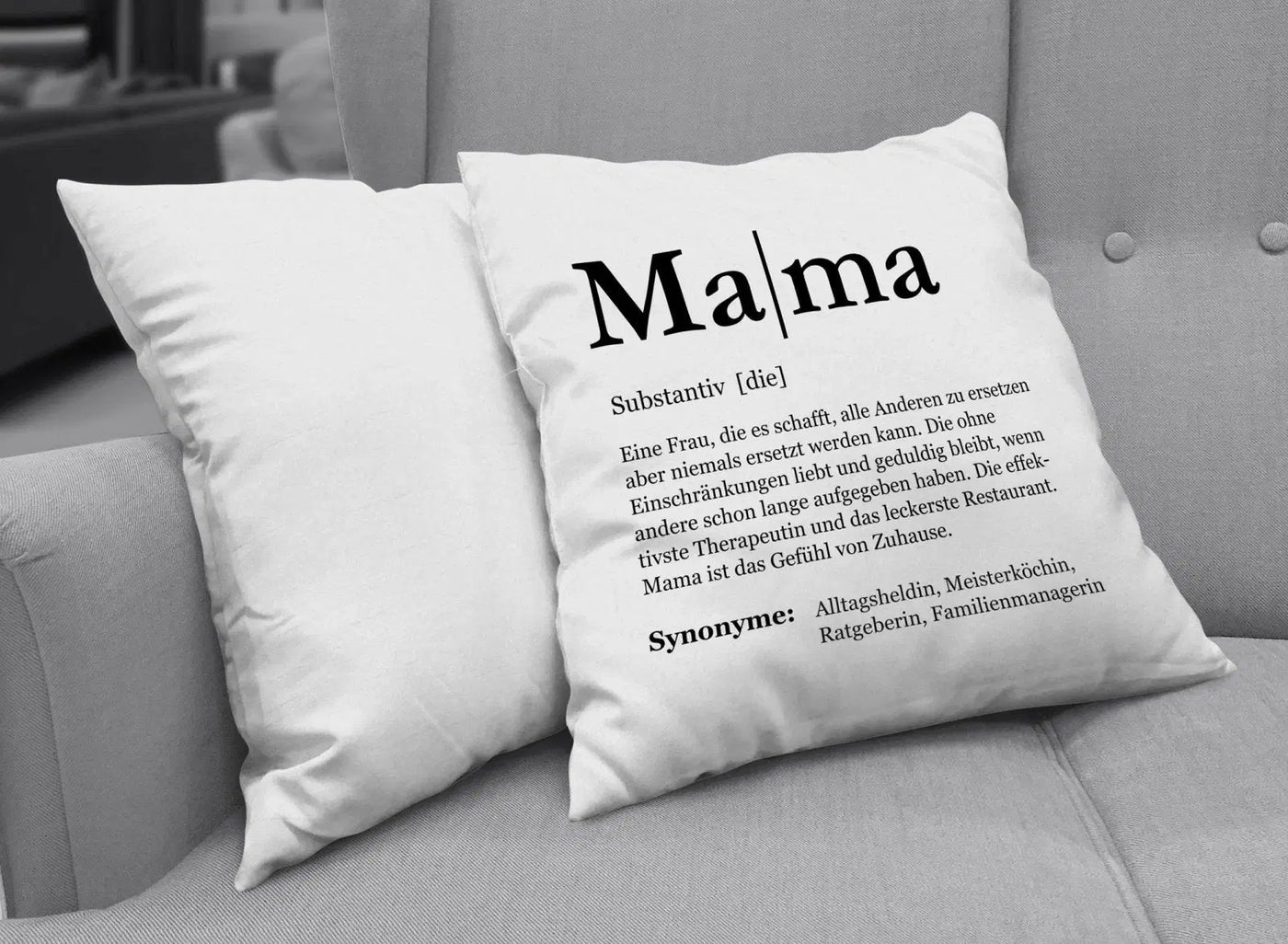Bild: Kissen - Definition Mama Geschenkidee