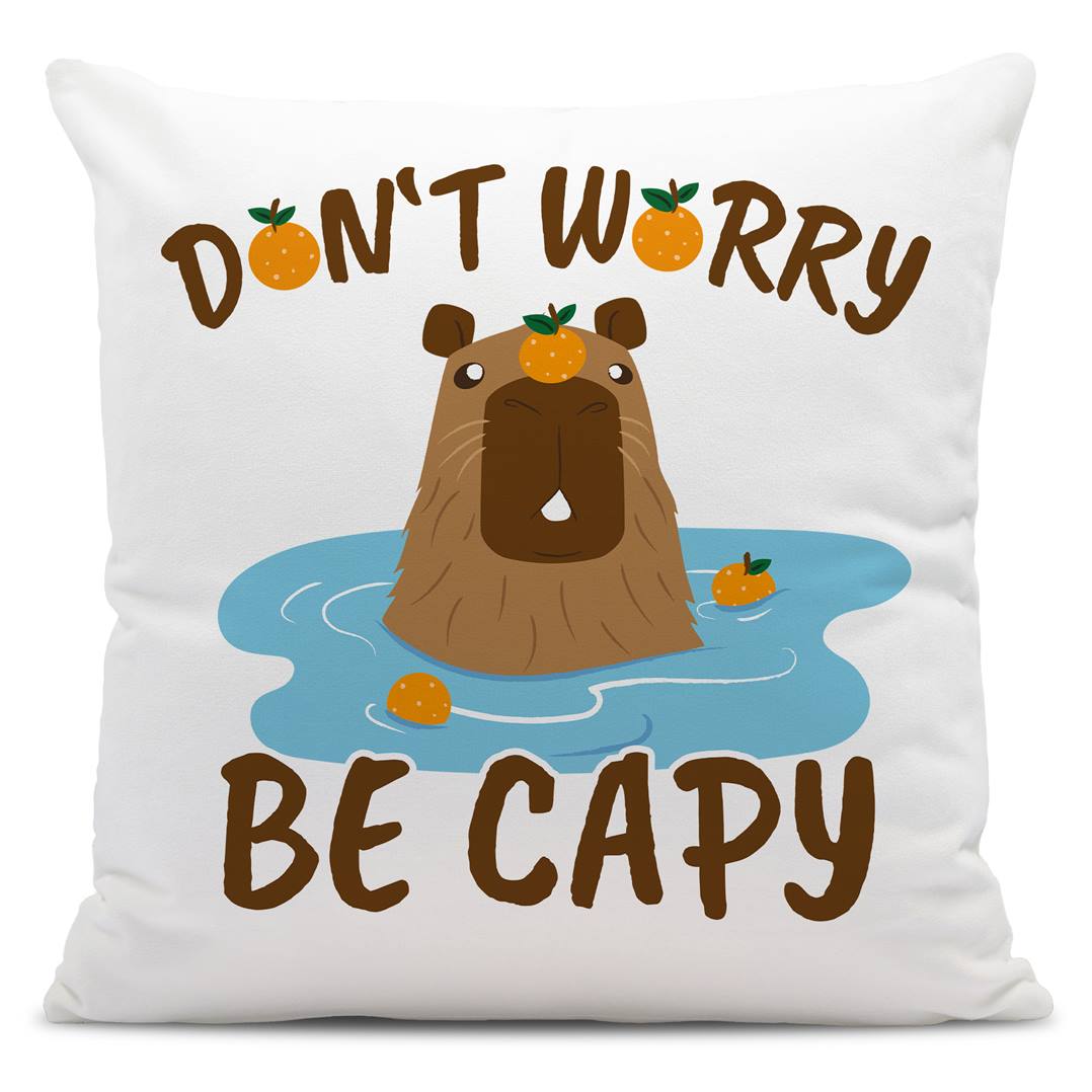 Kissen - Don't worry be Capy
