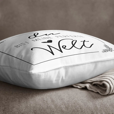 Bild: Kissen - Du bist meine perfekte Welt Geschenkidee