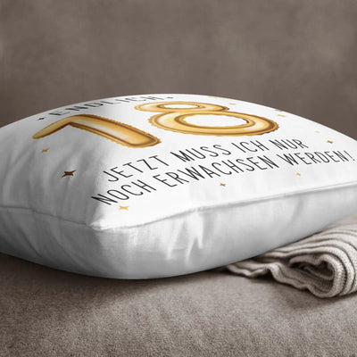 Bild: Kissen - Endlich 18 Jetzt muss ich nur noch Erwachsen werden! Geschenkidee