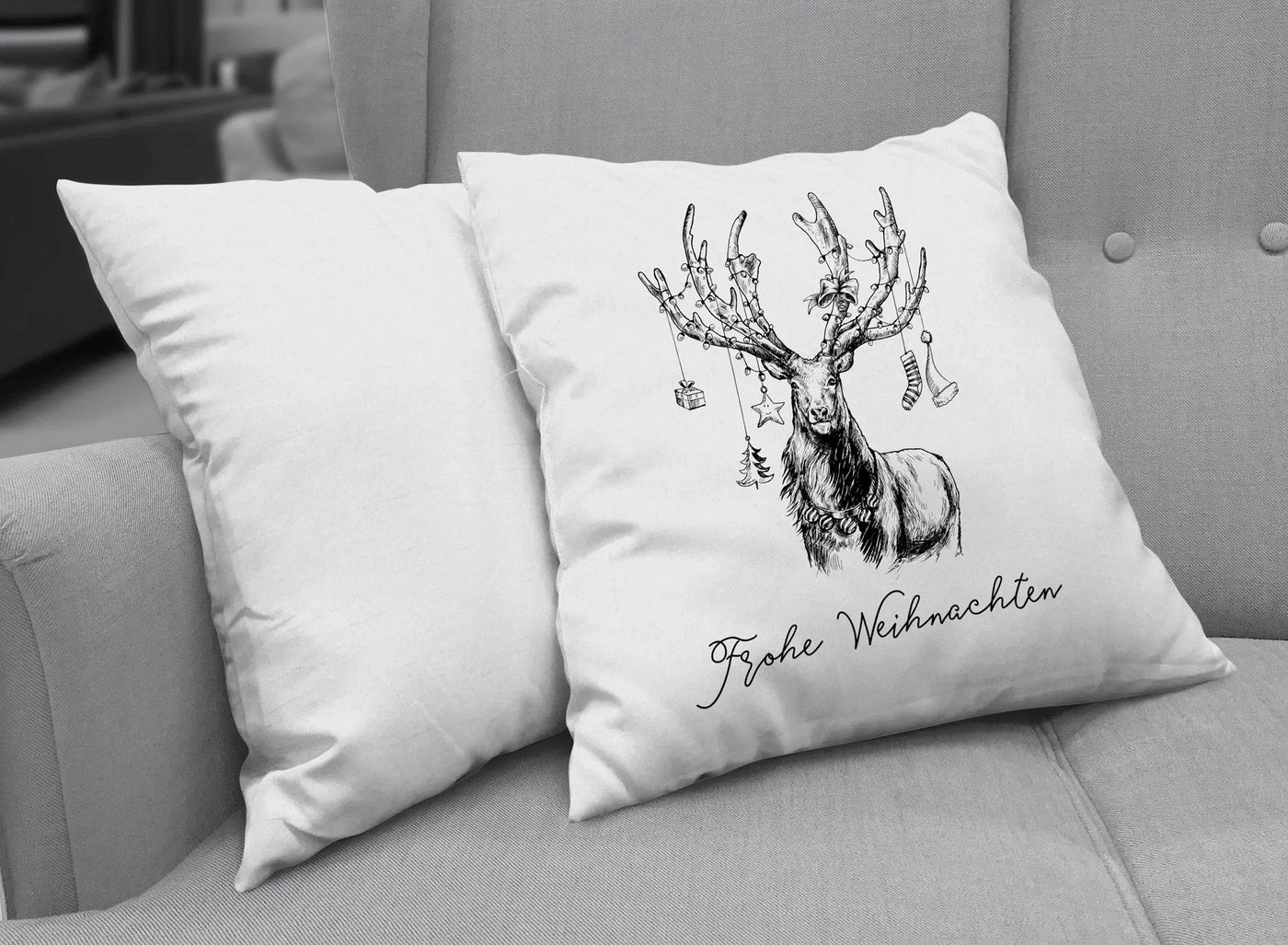 Bild: Kissen - Frohe Weihnachten Geschenkidee